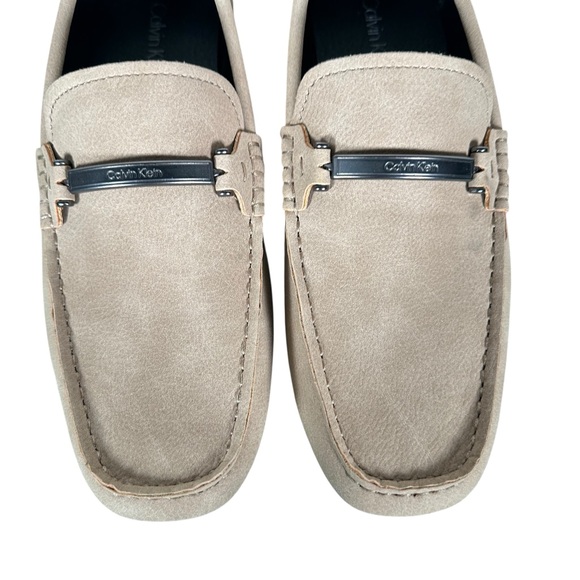 CALVIN KLEIN Otilis Suede Horsebit Loafers in beige - Picture 8 of 10